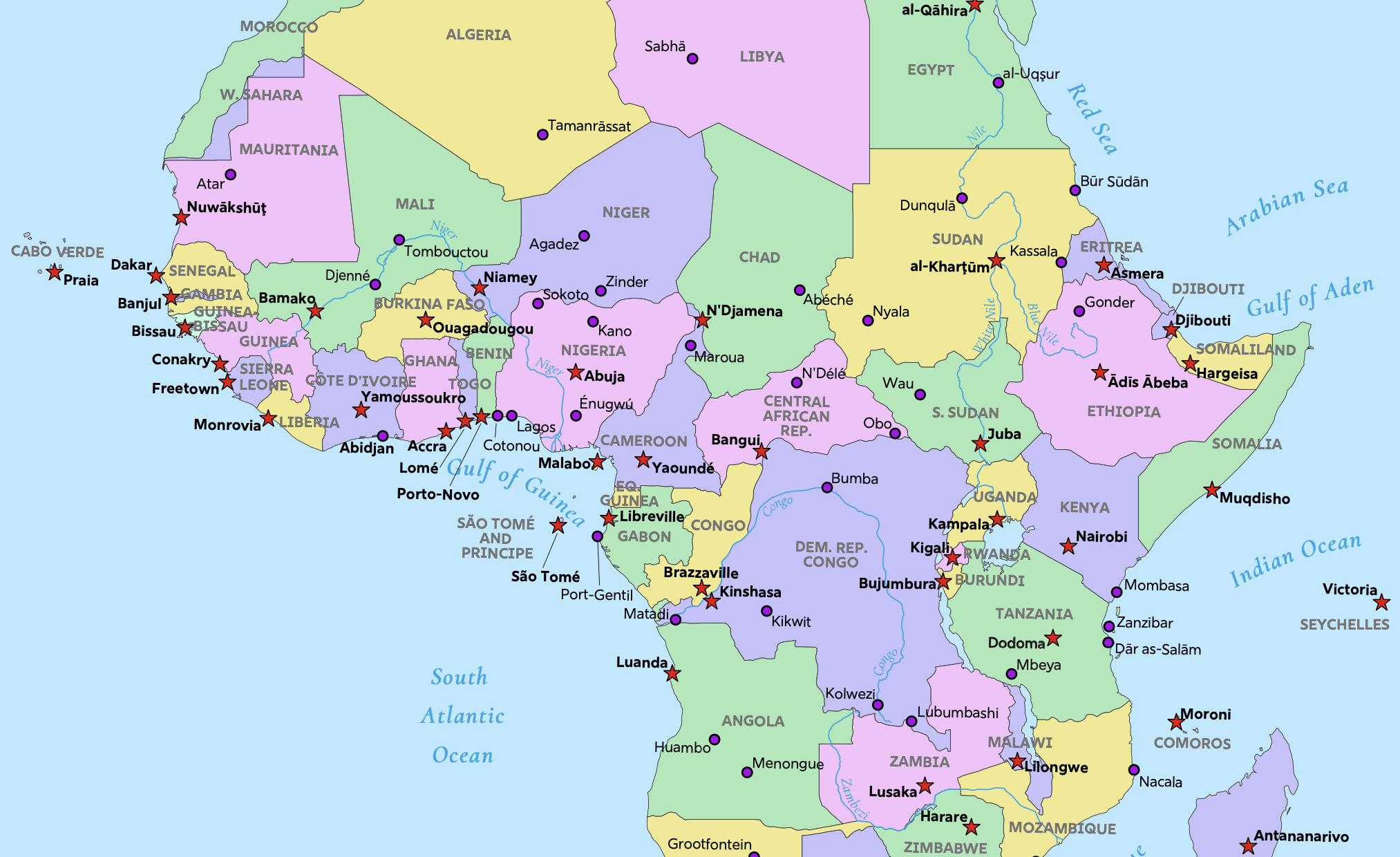 Africa Political Map